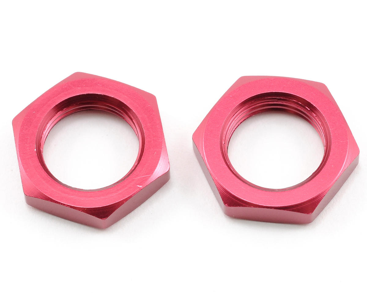 17mm Wheel Hex Nuts, Red (2) (LOSB3524)