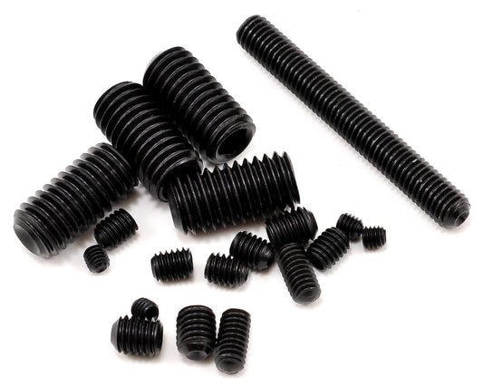 Set Screw Assortment 3mm,4mm,5mm, and 8mm for 5IVE-T/MINI WRC (19) (LOSB6501)