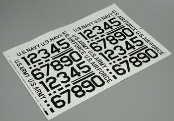 2" Black Numbers Pressure-Sensitive Decals (MAJ403BK)