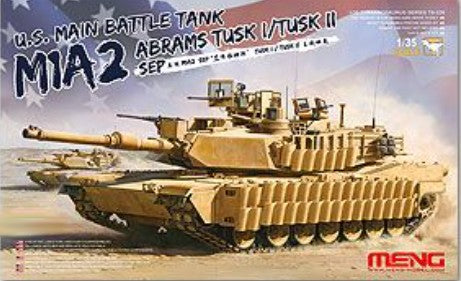 1/35 US M1A2 SEP Abrams Tusk I/II Main Battle Tank Plastic Model Kit (MGKTS26)