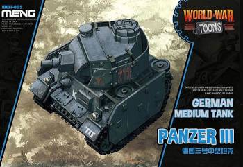 Toons German Medium Tank Panzer III Plastic Model Kit (MGKWWT005)