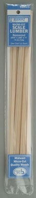 Scale Lumber 0.0416"x0.208"x11" (14) (MID8025)