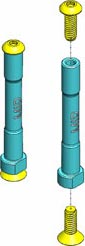 Aluminum Steering Posts for Losi TEN-SCTE (2) (MIP12220)