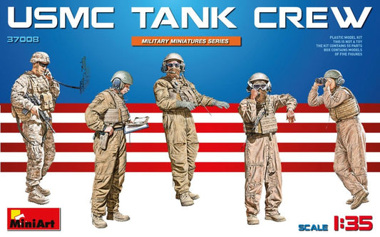 1/35 USMC Tank Crew (5) Plastic Model Kit (MNA37008)