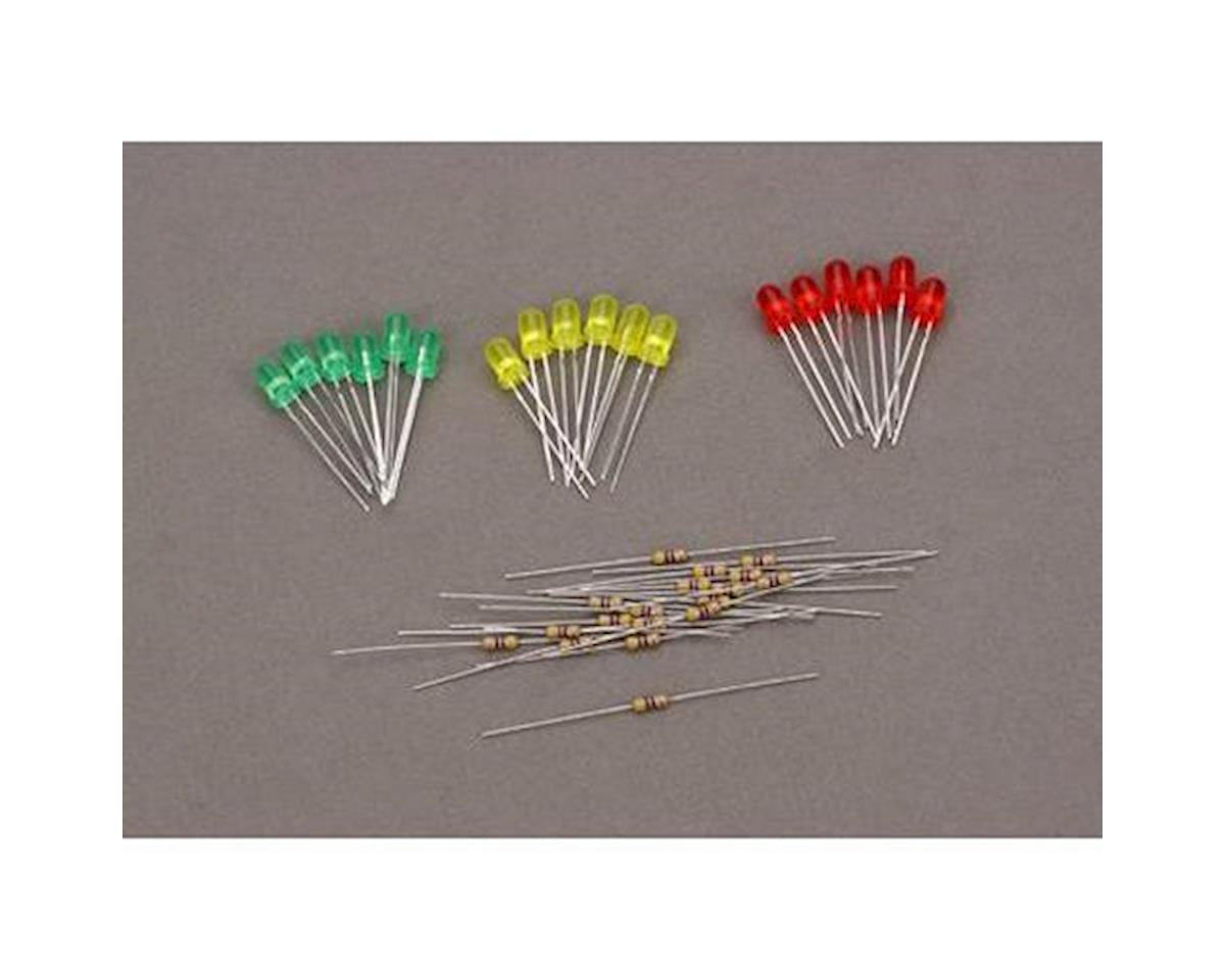 5mm LED Assortment, Red, Green, Yellow (18) (MNT1205018)