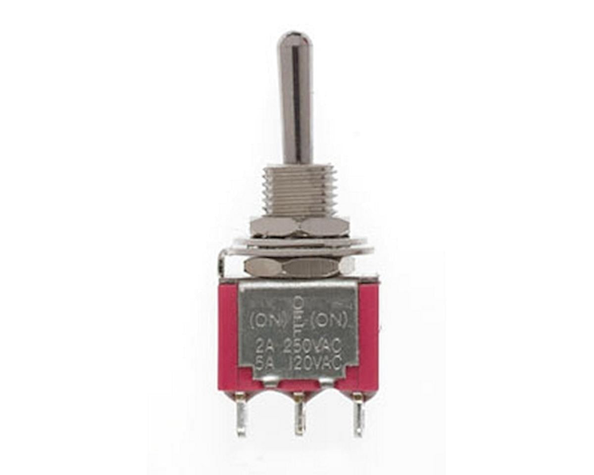 SPDT Single Pole Double Throw 5A 120V Mini Toggle Switch, Sprung (2) (MNT3622002)