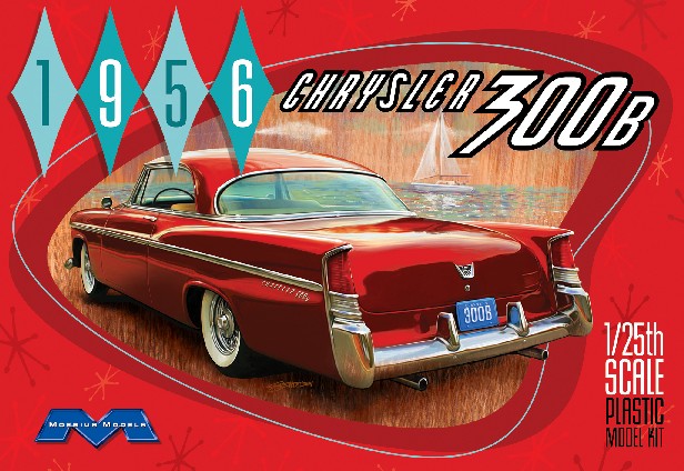 1/25 1956 Chrysler 300B Car Plastic Model Kit (MOE1207)