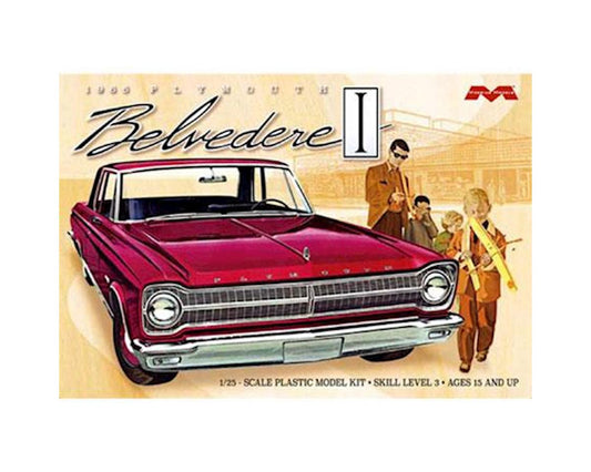 1/25 1965 Plymouth Belvedere Car Plastic Model Kit (MOE1218)