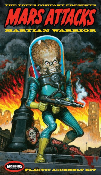 1/8 Mars Attacks Martian Warrior Figure 12" Plastic Model Kit (MOE936)