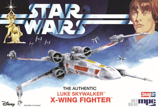 1/63 Star Wars A New Hope X-Wing Fighter Snap-Together Plastic Model Kit (MPC948)