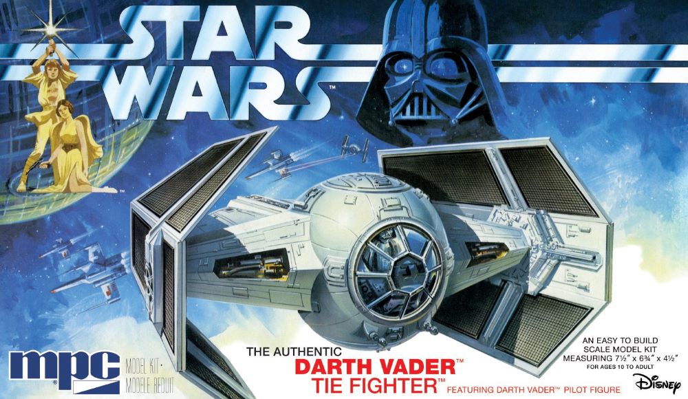 1/32 Star Wars A New Hope Darth Vader Tie Fighter with Pilot Plastic Model Kit (MPC952)