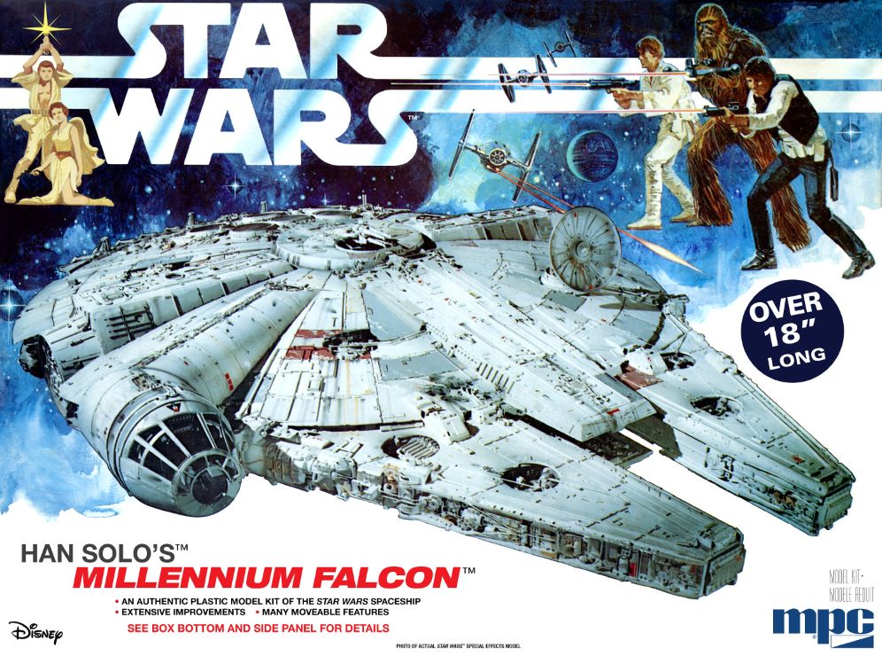 1/72 Star Wars A New Hope Han Solo's Millennium Falcon Plastic Model Kit (MPC953)