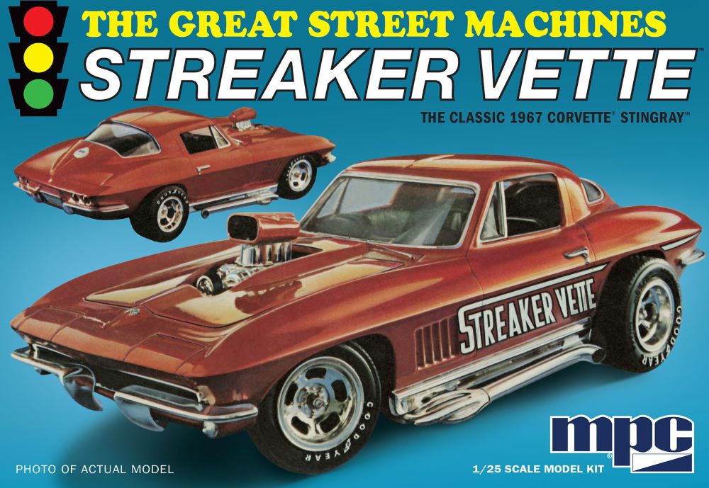 1/25 1967 Chevy Corvette Stingray Streaker Vette Plastic Model Kit (MPC973)