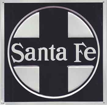8" Metal Sign: Santa Fe (Early) (MSI10003)