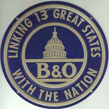 8" Metal Sign: Baltimore & Ohio (MSI10020)