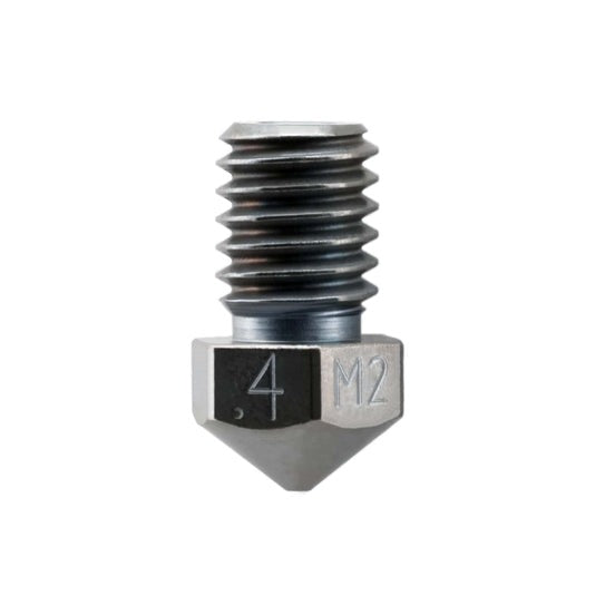 M2 Hardened High Speed Steel 0.4mm Nozzle RepRap - M6 Thread 1.75mm Filament (MSWM260004)