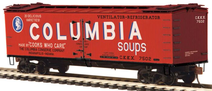 HO RTR R40-2 Wood Reefer, Columbia Soups #7502 (MTH8094056)