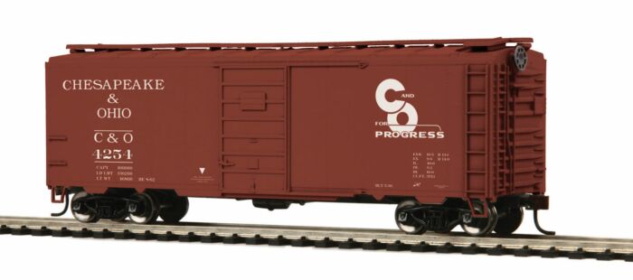 HO RTR Pullman-Standard 40' PS-1 Boxcar Chesapeake & Ohio (C&O) #4254 (MTH8574147)