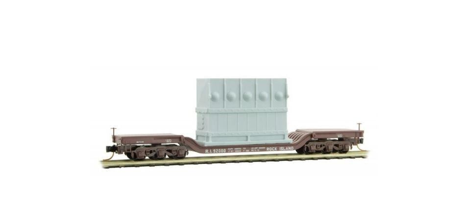 N Depressed Center Flatcar with Load, Rock Island #92000 (MTR10900150)