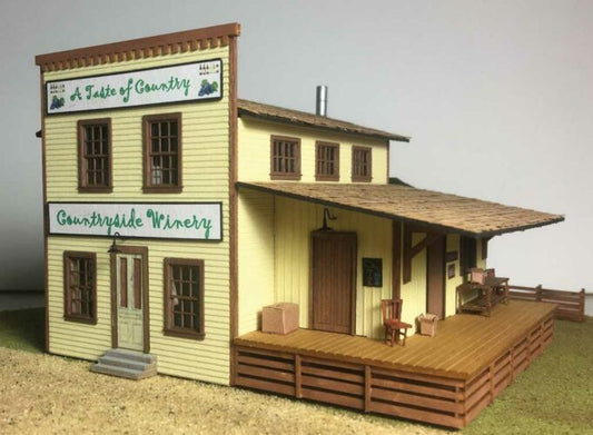 N Countryside Winery Laser-Cut Wood Kit, 3"x4" (MTX13402)