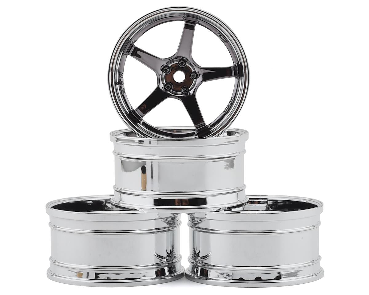 MST GT Offset Changeable Wheel Set, Silver/Black (4) (MXS832109SBK)