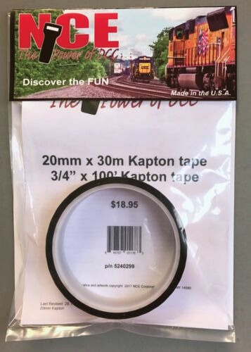Kapton Tape, 20mm Wide, 100' Roll (NCE299)