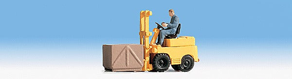 HO Assembled Forklift with Figure, Yellow (NOC16770)