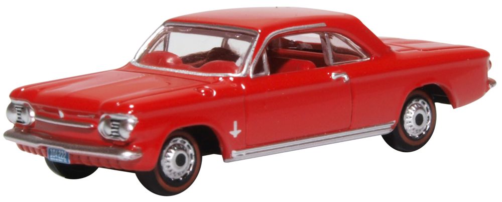 1/87 1963 Chevrolet Corvair Coupe, Riverside Red (OFD87CH63002)