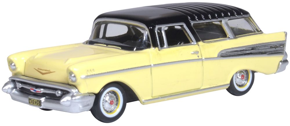1/87 1957 Chevrolet Nomad, Colonial Cream and Onyx Black (OFD87CN57007)
