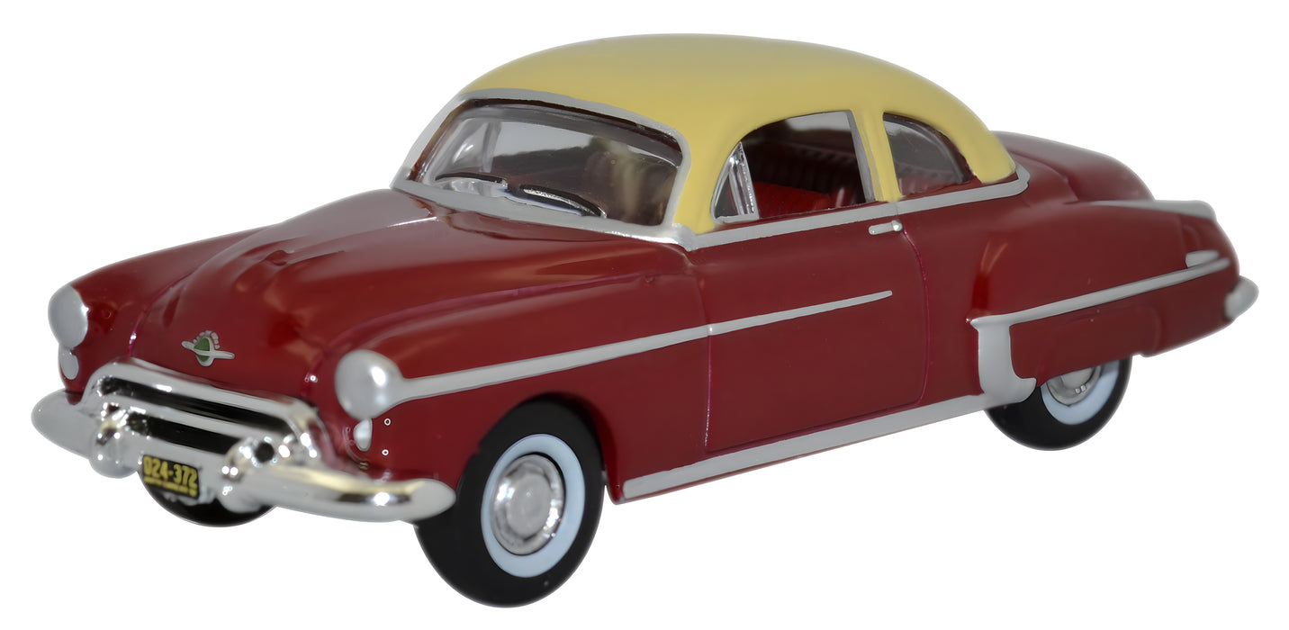 1/87 1950 Oldsmobile Rocket 88 Coupe, Chariot Red and Canto Cream (OFD87OR50001)
