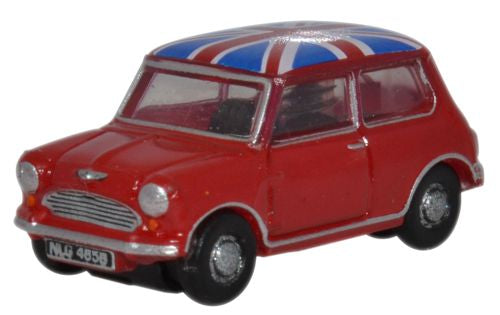 1/148 Austin Mini, Tartan Red and Union Jack (OFDNMN001)