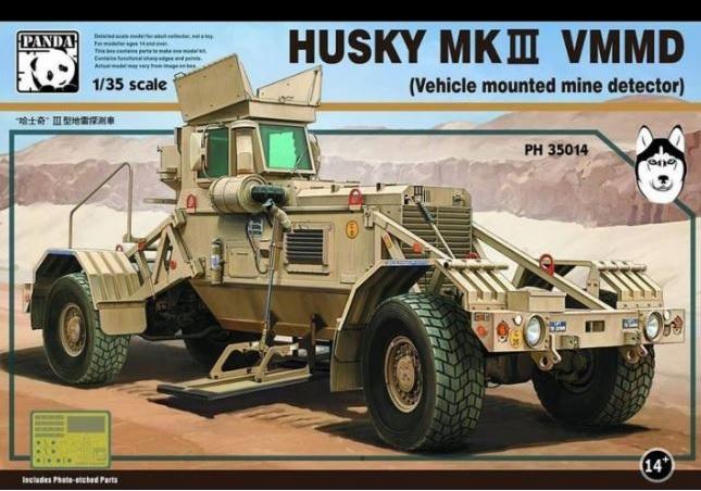 1/35 Husky Mk III Vehicle Mounted Mine Detector Plastic Model Kit (PDA35015)