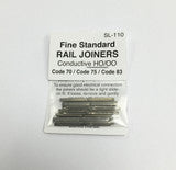 Metal Conducting Rail joiners for Code 70/75/83 (PECSL110)