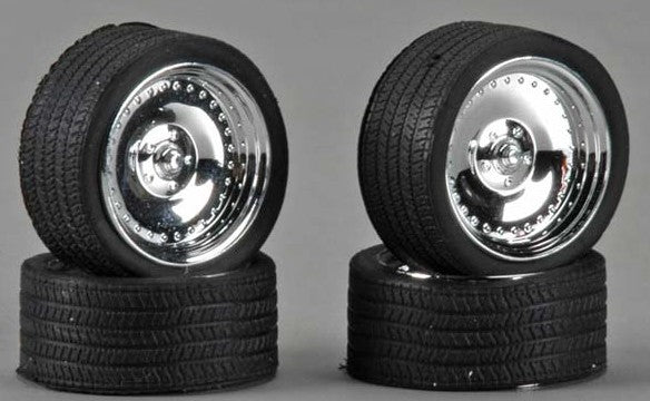 1/24-1/25 CL's 23" Chrome Rims with Tires (4) (PGH2311)