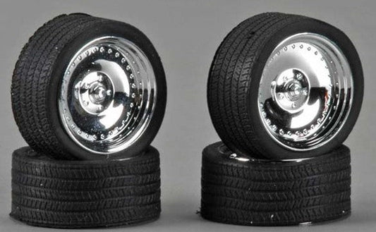 1/24-1/25 CL's 23" Chrome Rims with Tires (4) (PGH2311)