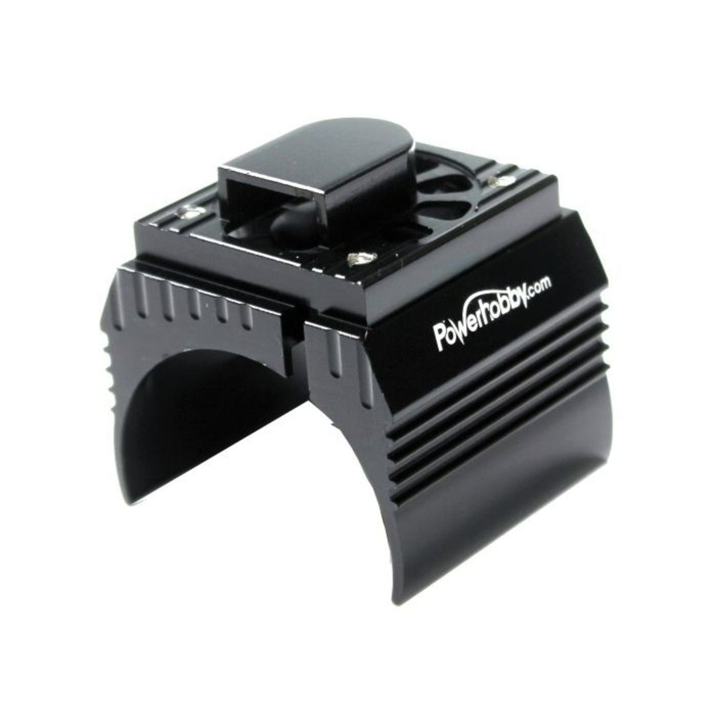 Aluminum Motor Heatsink and Cooling Fan for 1/8 Size Motors, Black (PHB18FSBLACK)