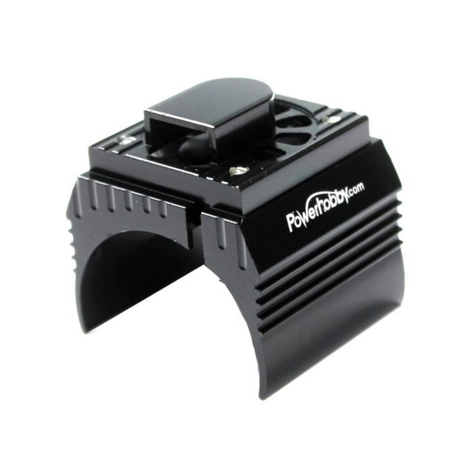 Aluminum Motor Heatsink and Cooling Fan for 1/8 Size Motors, Black (PHB18FSBLACK)