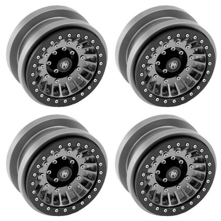 Z1 Axial SCX6 2.9" CNC Aluminum Beadlock Wheels, Gunmetal (4) (PHBPHSCX621GUN)