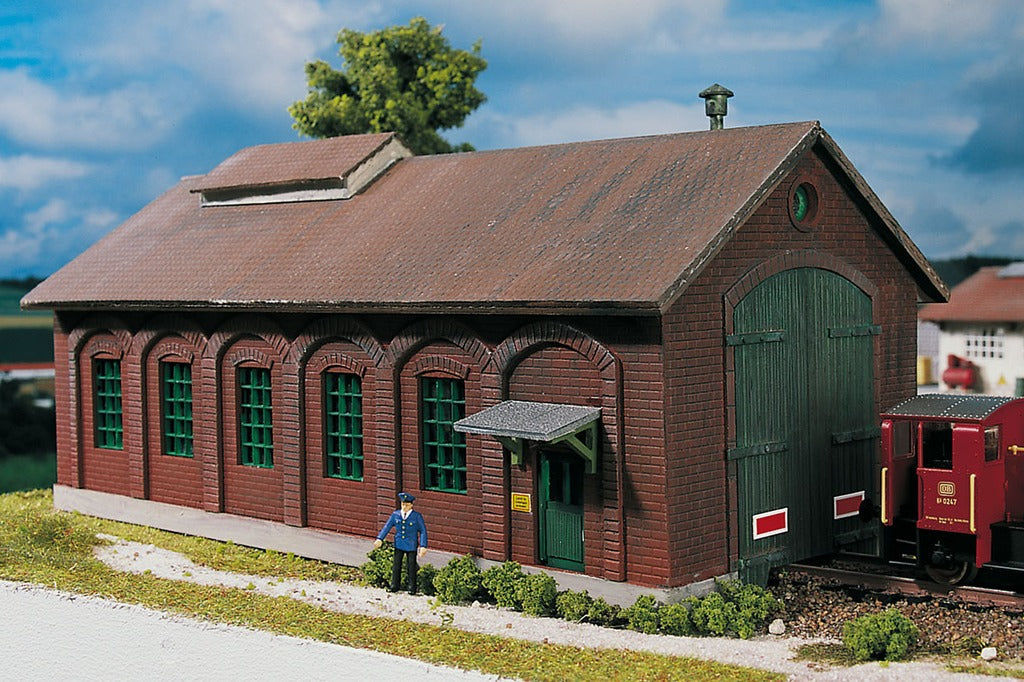 HO Hobby Line Burgstein Loco Shed Building Kit (PIK61823)