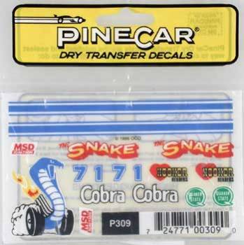 Cobra Pinecar Decals (PIN309)