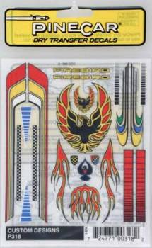 Custom Design Pinecar Decals (PIN318)