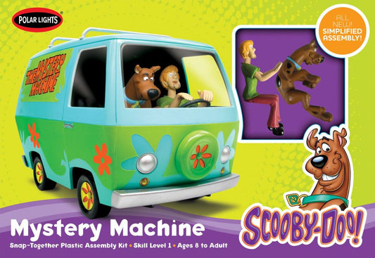 1/25 Scooby Doo Mystery Machine with Shaggy and Scooby Snap-Together Plastic Model Kit (PLL901)