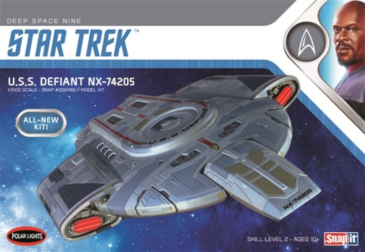 1/1000 Star Trek Deep Space Nine USS Defiant Snap-Together Plastic Model Kit (PLL952)