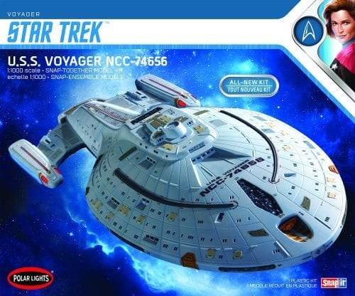 1/1000 Star Trek U.S.S. Voyager Snap-Together Plastic Model Kit (PLL980M)