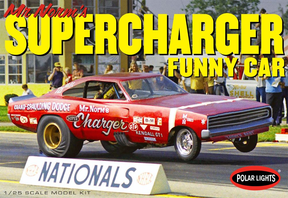 1/25 Mr. Norm's 1969 Dodge Supercharger Funny Car Plastic Model Kit (PLL989)