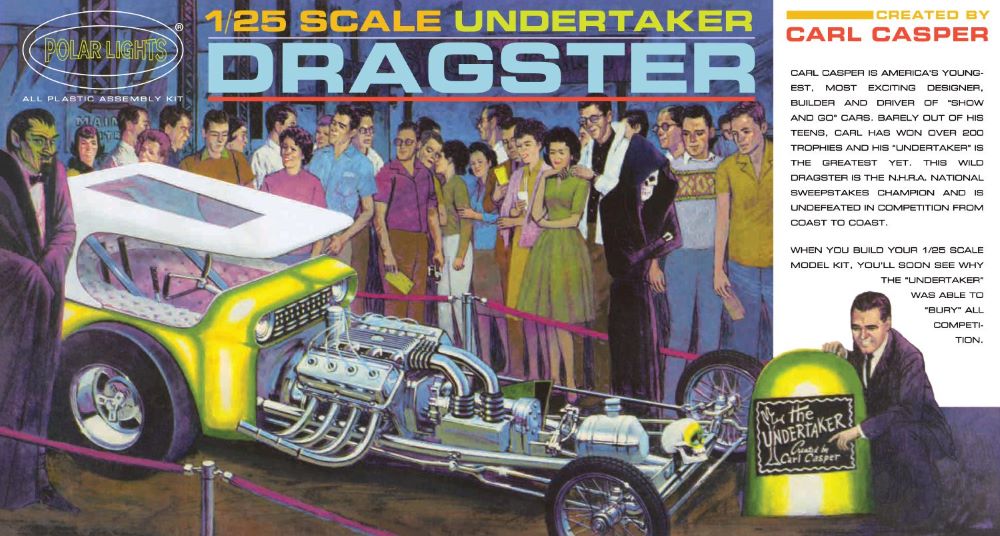 1/25 Carl Casper Undertaker Dragster (D) Plastic Model Kit (PLL996)