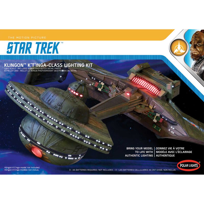 1/350 Star Trek Klingon K't'inga Lighting Plastic Model Kit (PLLMKA031)