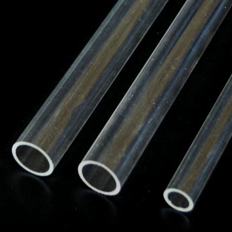 Clear Round Acrylic Tubing, 1/8"x15" (10) (PLS90132)