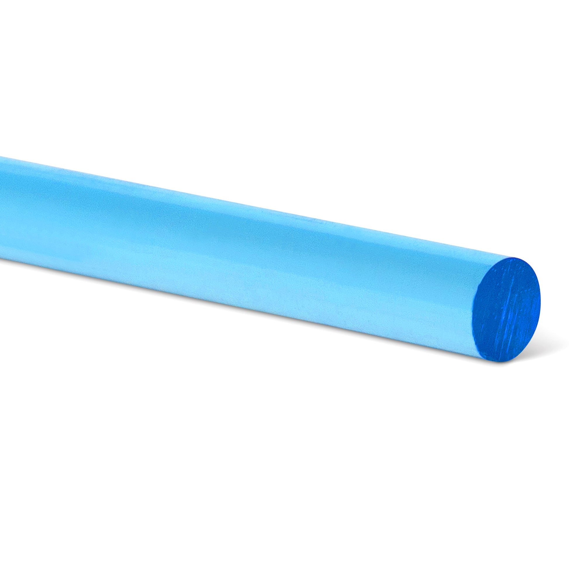 Acrylic Rod, Fluorescent Blue, 5/32"x10" (5) (PLS90254)