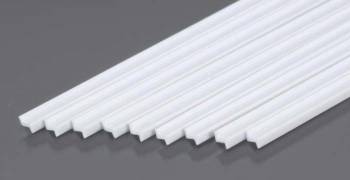 Zee Profile Styrene, White 3/32"x10" (9) (PLS90592)